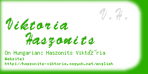 viktoria haszonits business card